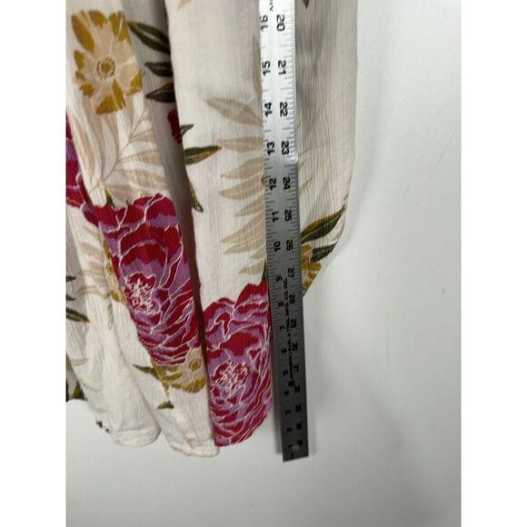 Billabong Small Capri Skies Pant Floral Beach flyaway Cover up tropical print - Picture 8 of 9